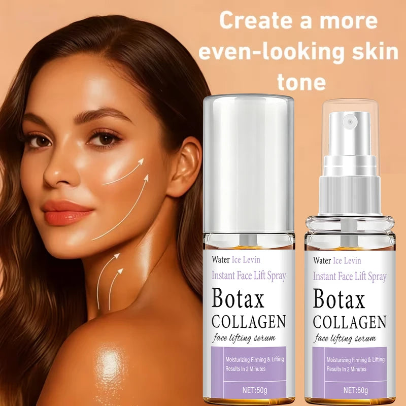 Instant Face Lift Spray with Collagen & Hyaluronic Acid - Firming & Moisturizing Serum