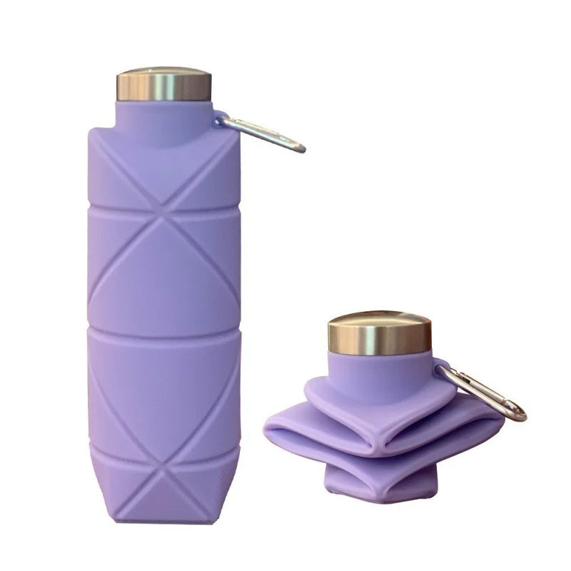 700ml Silicone Folding Water Bottle - Portable, Drop-Proof Hydration for Outdoors