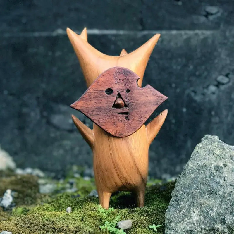 Wooden Korok Statue Home Decoration Handicraft for Game Lovers Zelda Breath of the Wild