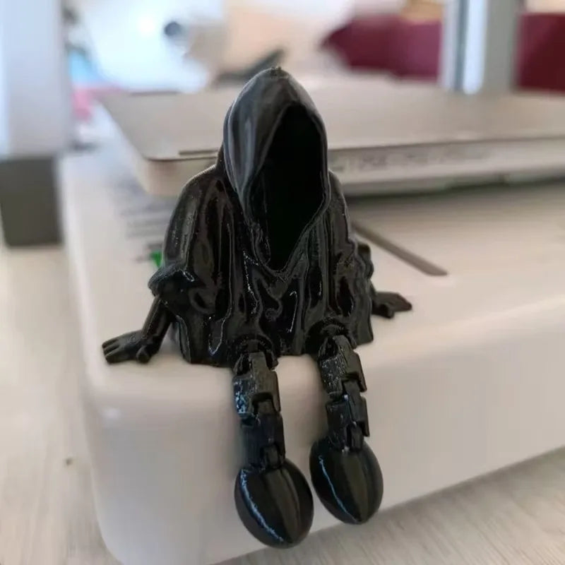 Faceless Ghost Halloween Statue Ornament - 3D Printed Gothic Death Decor
