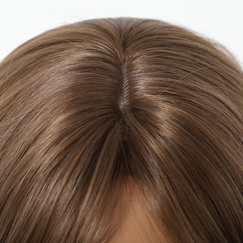Short Wavy Synthetic Wig for Women - Heat Resistant Cosplay & Daily Wear