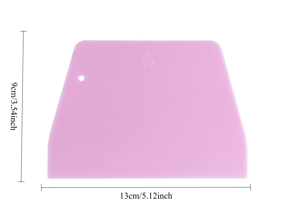 Multipurpose Dough Cutter and Bowl Scraper for Baking and Pastry