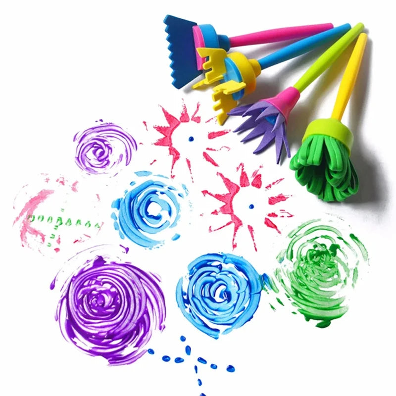 Children's Painting Sponge Brush Set - Art & Craft Toys for Kids