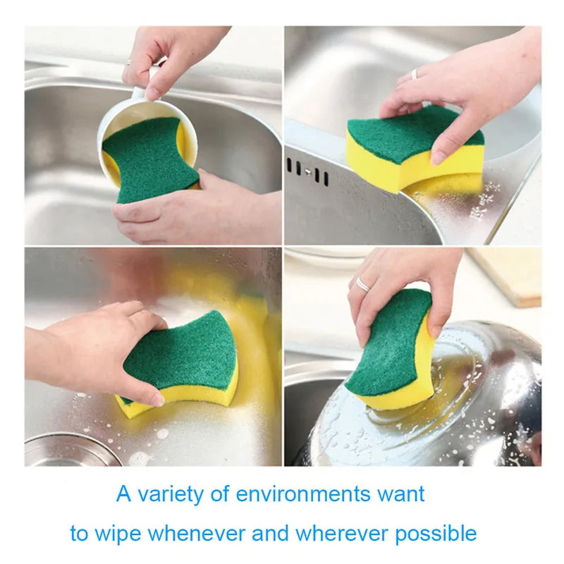 20/30pcs Kitchen Dishwashing Sponges Set Nano Emery Magic Clean Rub for Pots & Stains