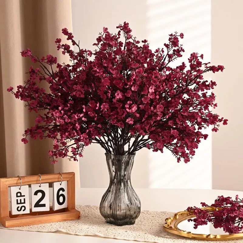Artificial Baby's Breath Fake Flowers for Wedding & Home Decor - 3 or 5 Pcs