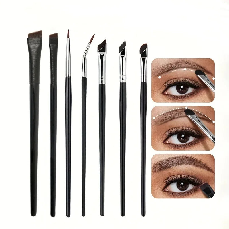 Ulta Thin Fine Angle Flat Eyeliner & Eyebrow Brush - Precise Detail Makeup Tool