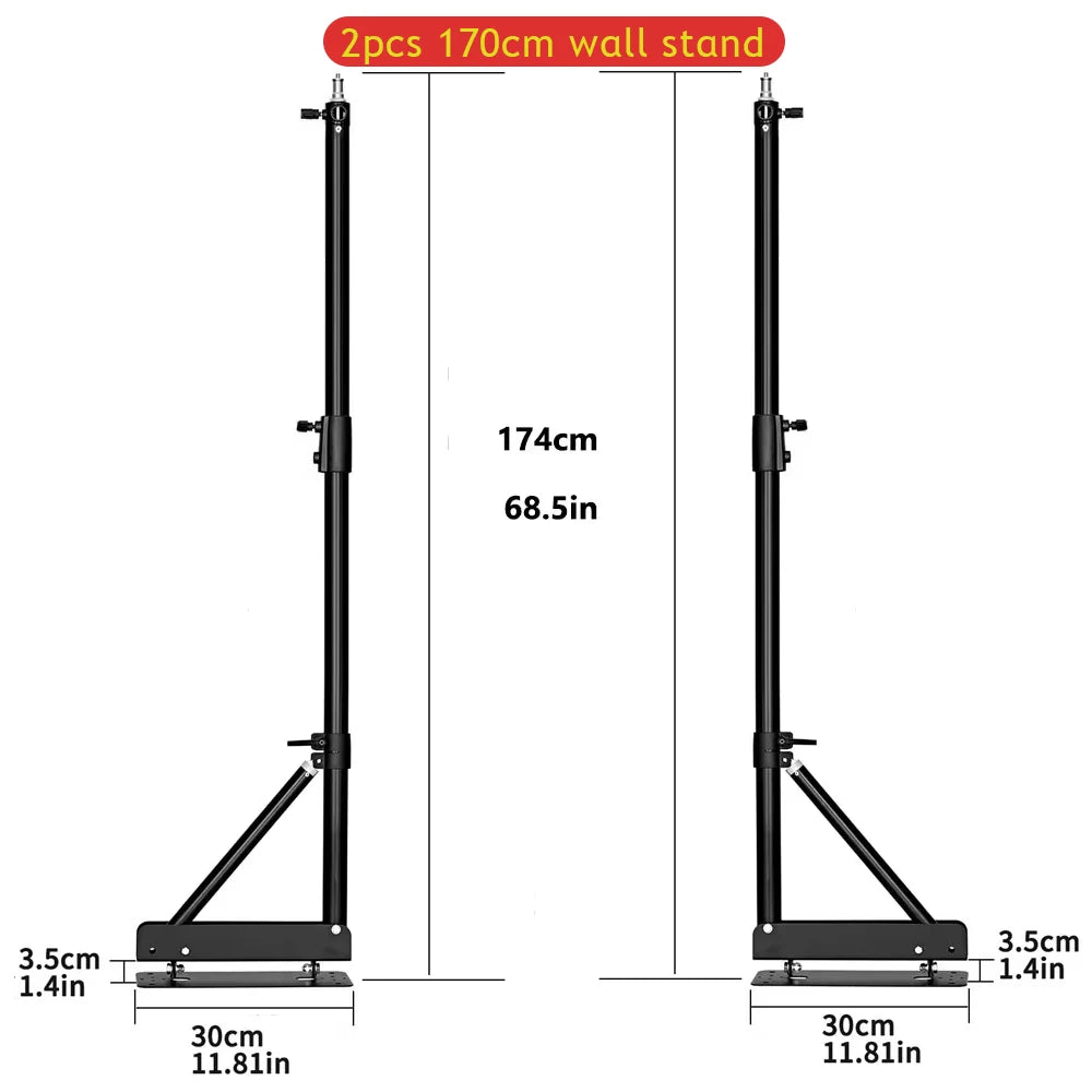 Studio Light Wall Mount Arm for Photography & Live Streaming - Adjustable & Durable