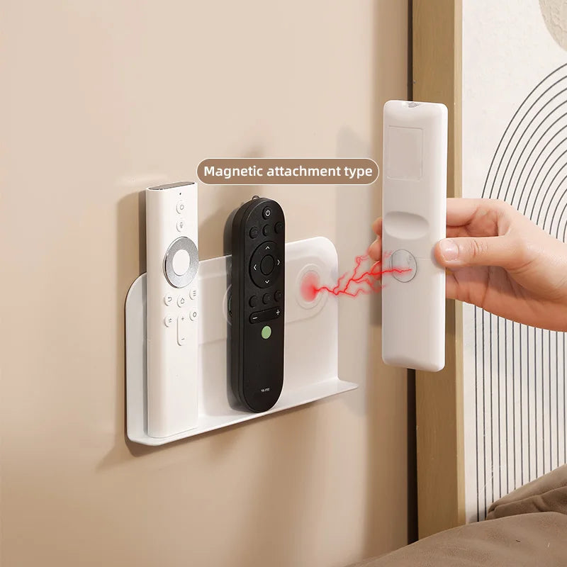 Magnetic Wall-Mounted Remote Control Storage Organizer No Drilling
