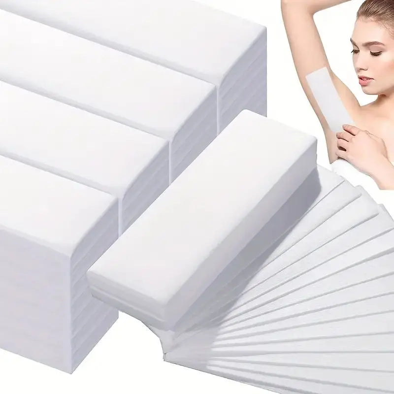 Deluxe Wax Strips Kit - Painless Hair Removal for Face, Body, Legs & Bikini
