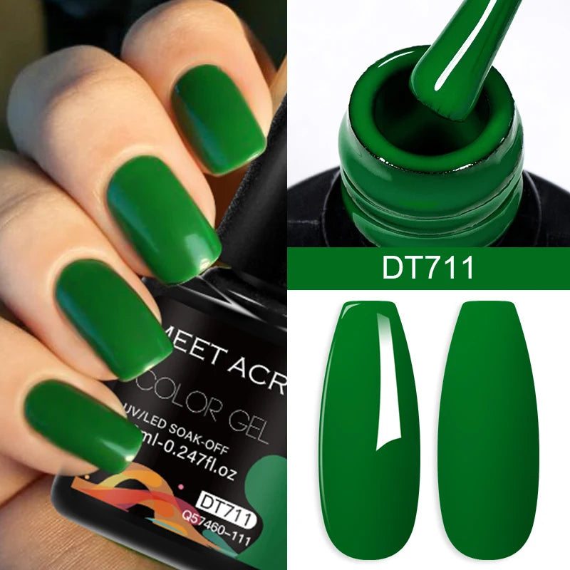 7.3ml Nail Gel Polish Kit Semi Permanent Manicure DIY Nail Supplies Base Top Coat