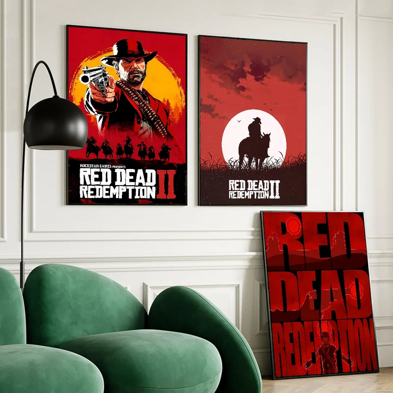 Game Poster Set Waterproof Wall Art for Living Room Bar Cafe Decoration