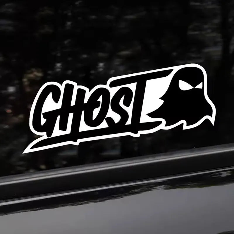Halloween Ghost Motorcycle Reflective Vinyl Decal Waterproof Car Sticker Set