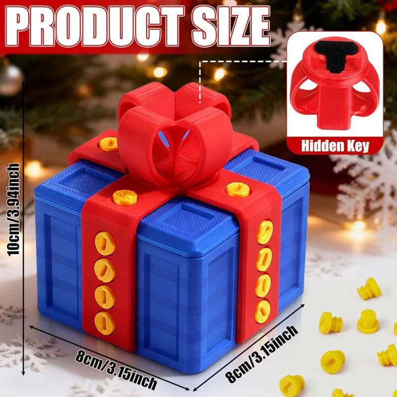 3D Printed Screw Lock Puzzle Gift Box - Surprise Money & Small Gift Box