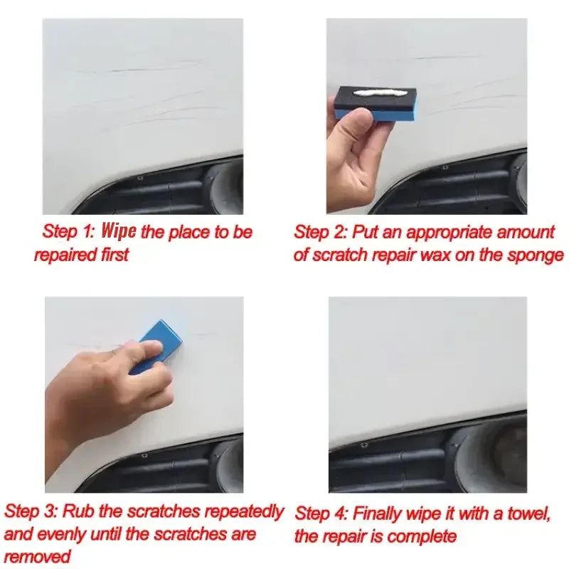 Car Scratch Wax - Swirl Remover & Gloss Enhancer for All Paint Colors