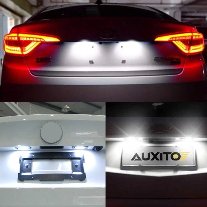 2PCS Car License Plate LED Lights for BMW E90 E92 E39 E60 E61 E70, Canbus Error Free, 24 LEDs