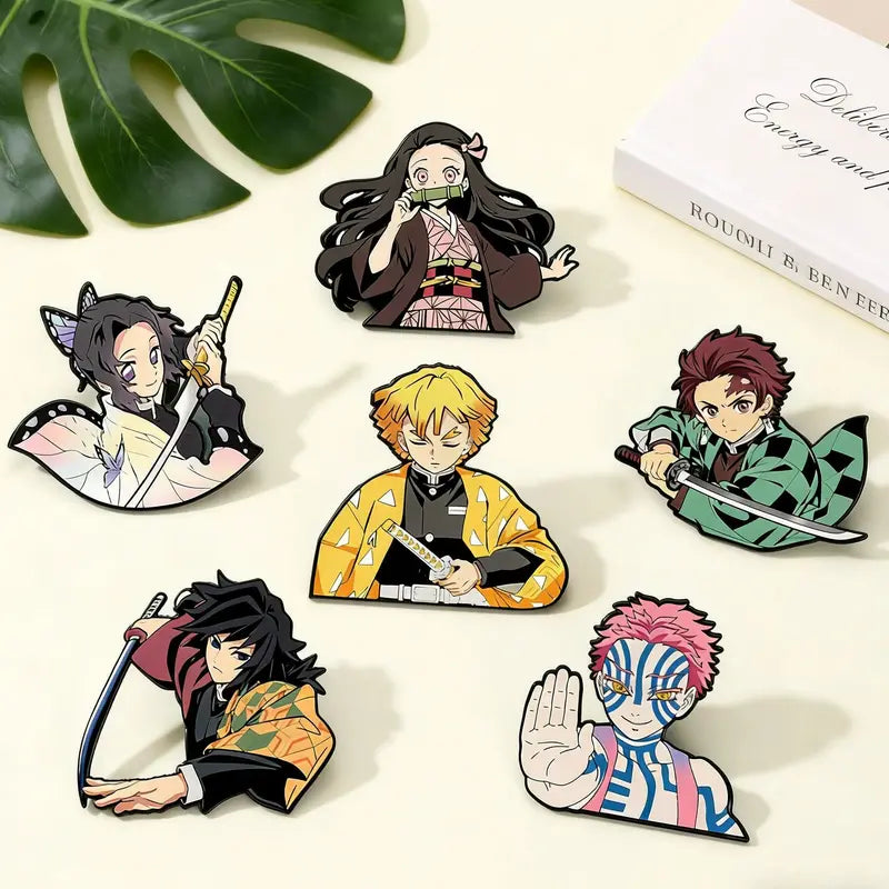 Anime Cartoon Badge Enamel Pins Metal Collar Brooches Jewelry Collection Fun Gift