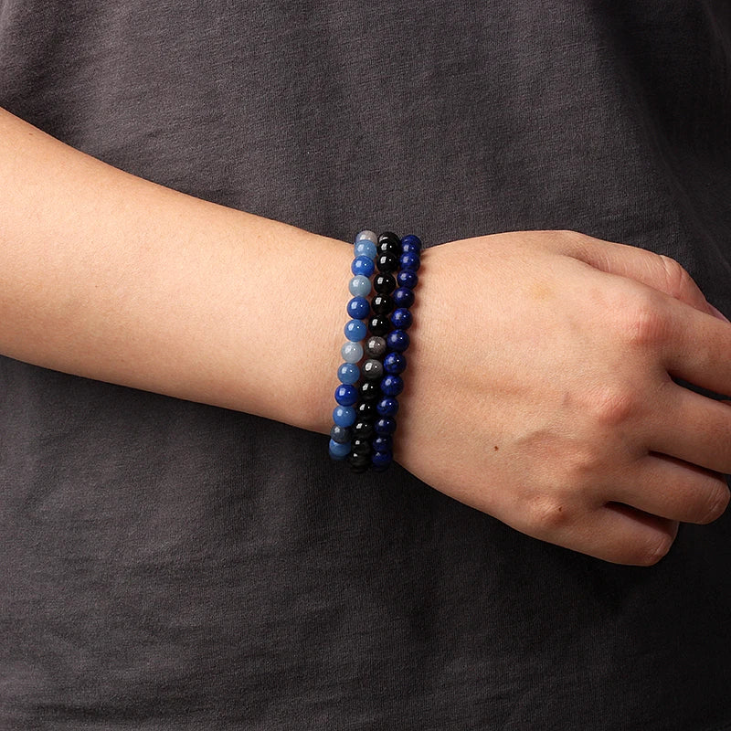 Mini Chakra Beads Bracelets for Women Men Natural Stone Reiki Energy Healing Jewelry