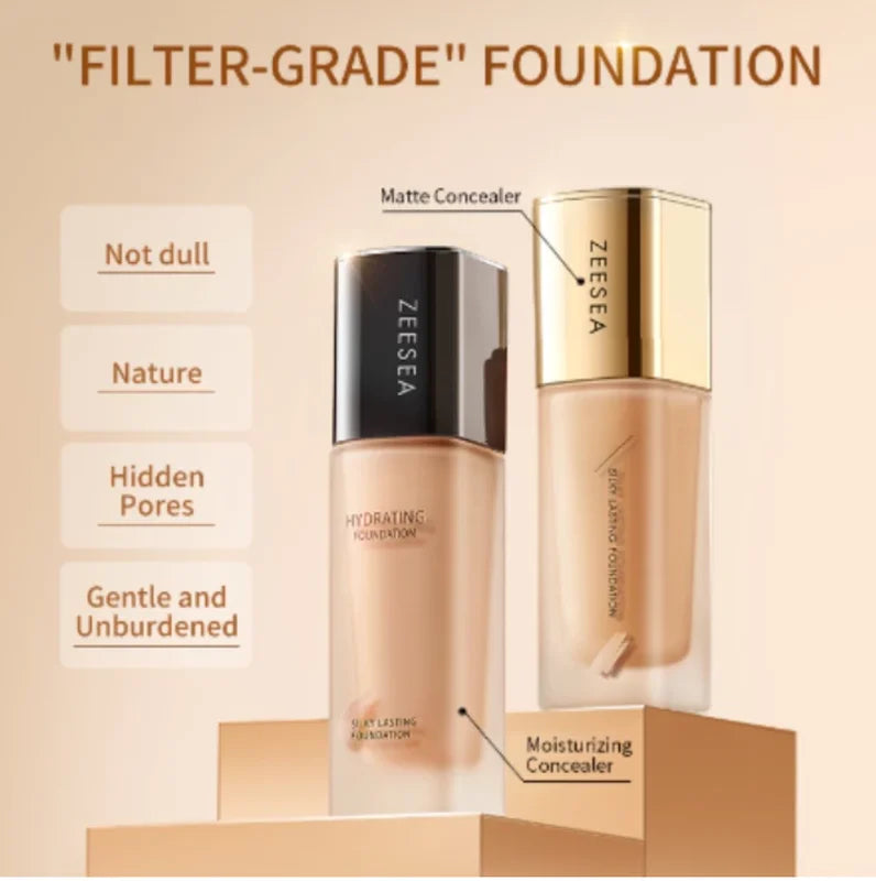 Liquid Foundation for Face Makeup - Hydrating & Matte Finish Waterproof BB Cream