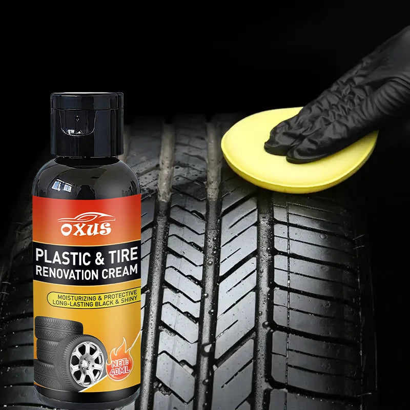 Car Tire Shine & Retread Wax - Durable Gloss Enhancer and Blackening Care