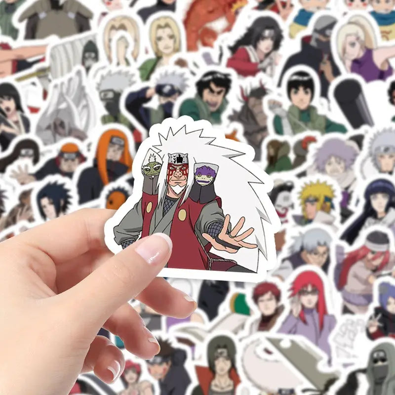 Naruto Jiraiya Q Version Cartoon Kawaii Sticker Pack - 70pcs DIY Decor