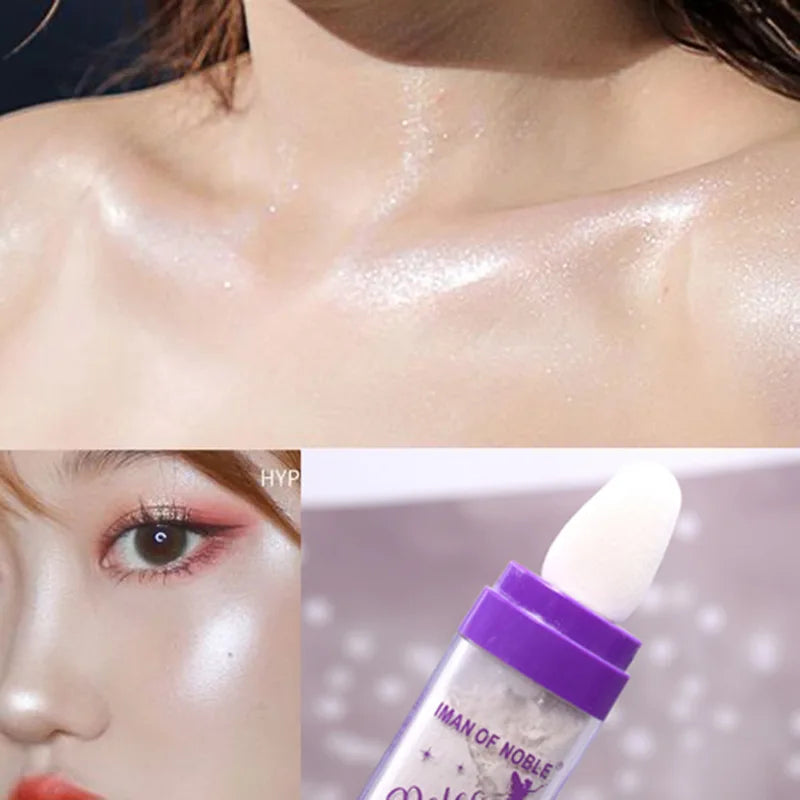 Sparkling Body & Face Highlighter Powder with Multi-Use Glitter Makeup
