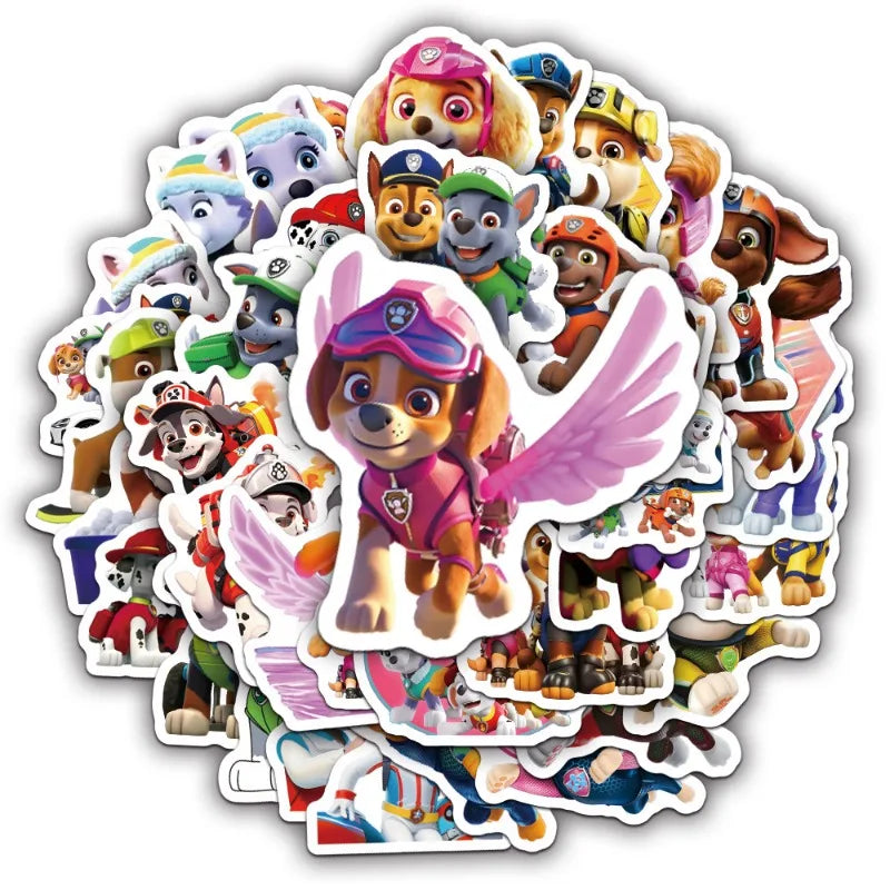 85Pcs Waterproof Paw Patrol Dog Cartoon Stickers Set for Cups & Luggage - Toy Gift
