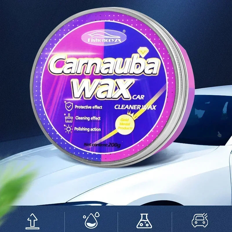Car Wax Paste - High Gloss Brazilian Carnauba Paint Protection & Hydrophobic Coating