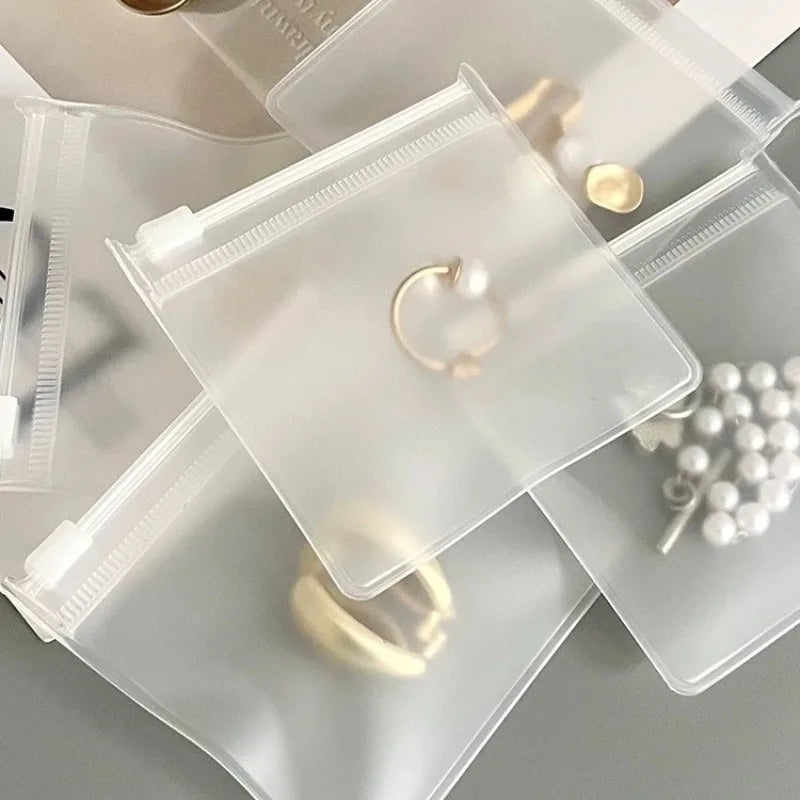 Clear Storage Bags with Air Holes - Organization for Chargers and Small Items, Transparent Rectangular Design