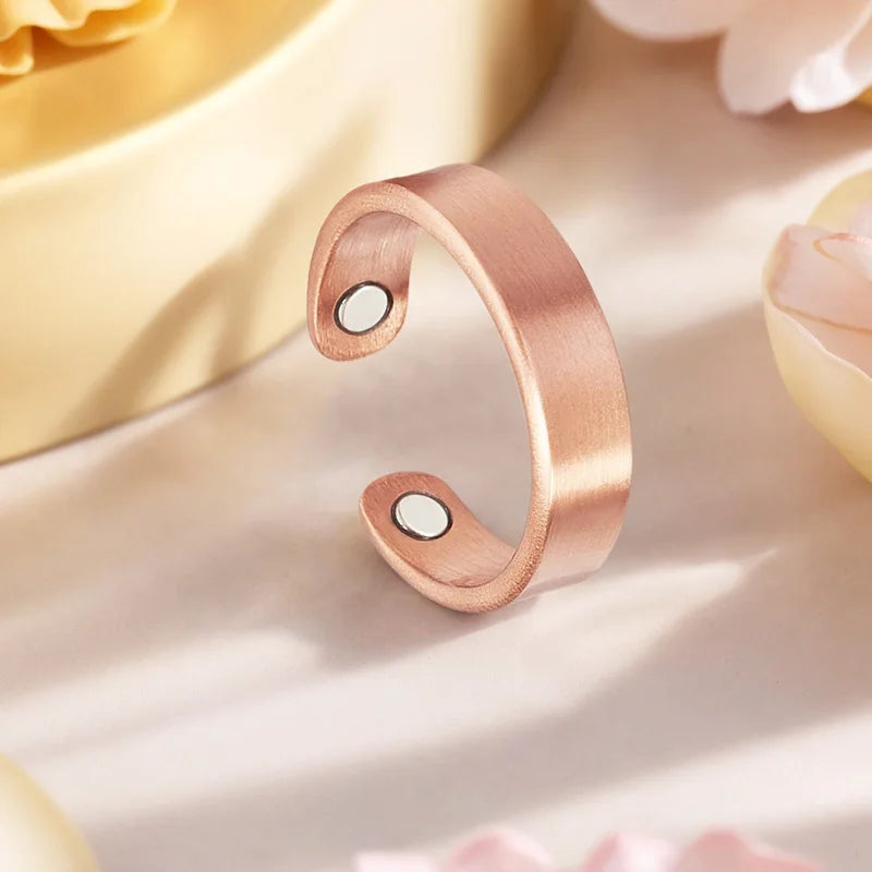 Magnetic Copper Ring for Women Adjustable Fit Valentine's & Mother's Day Jewelry