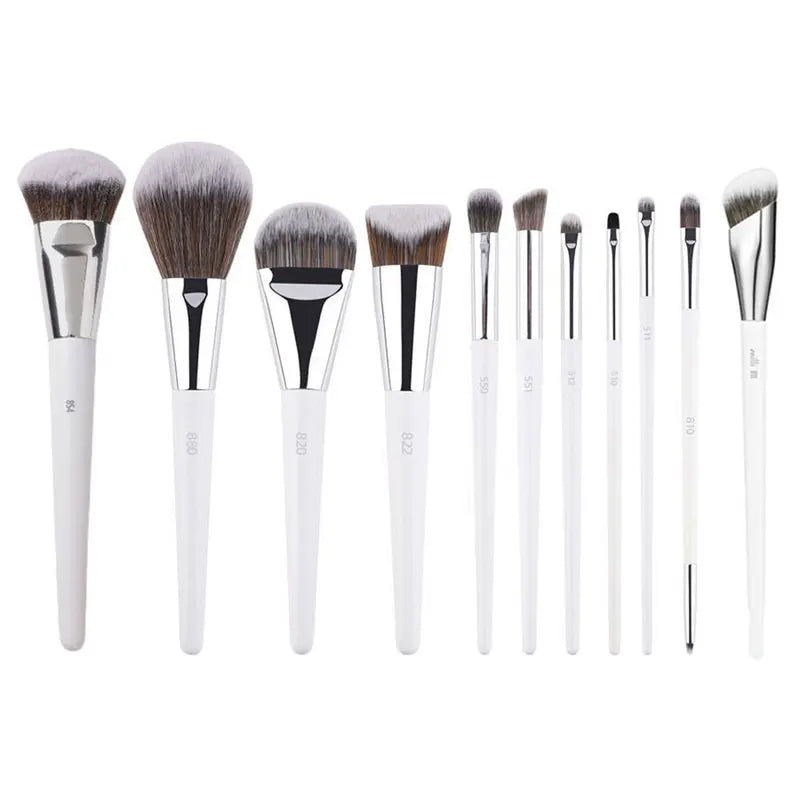 Multicolor Makeup Brush Set - 2/3/4/5/6/7 Piece Face & Eye Cosmetic Tools