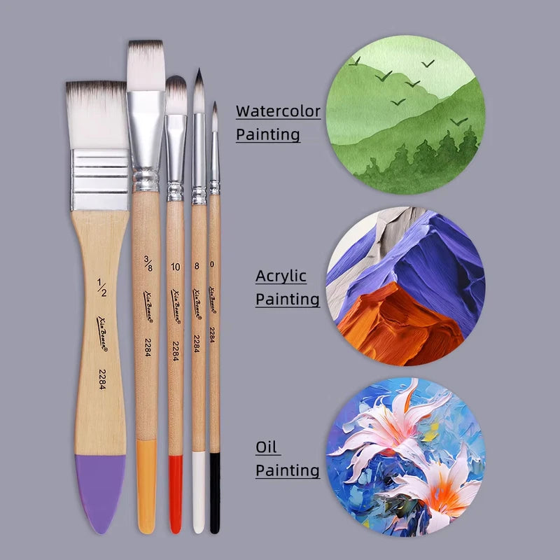 Artist Painting Brush Set for Art & Craft Projects - DIY Art Supplies