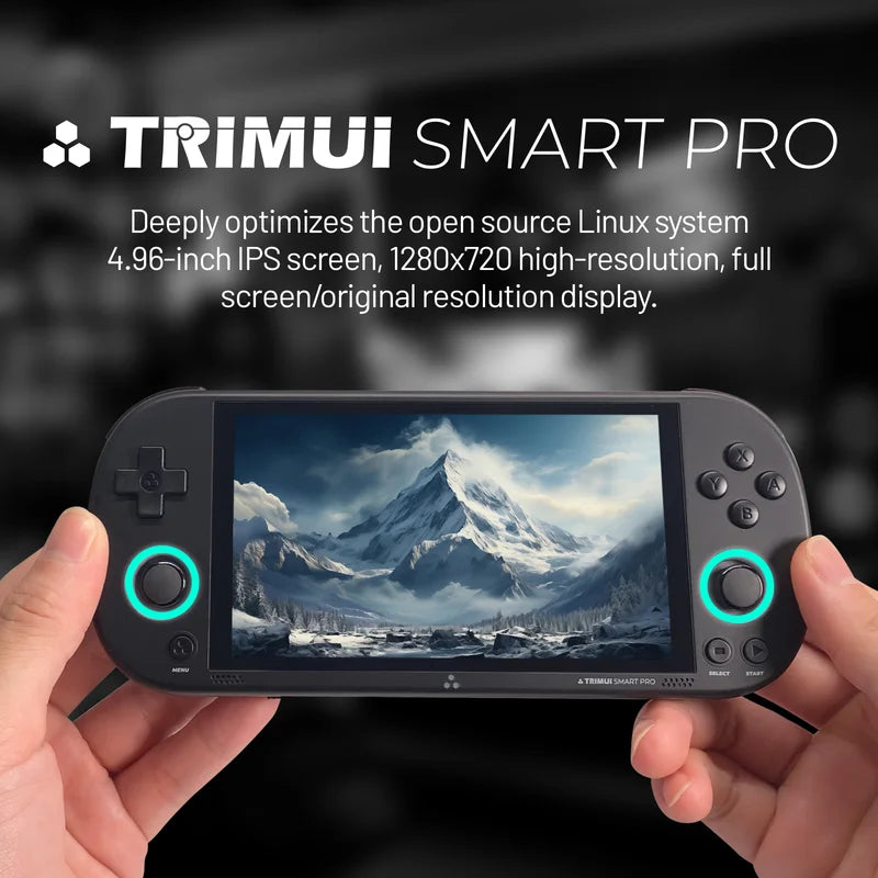 Retro Handheld Emulator Game Console 4.96 Inch IPS Screen 5000mAh Linux