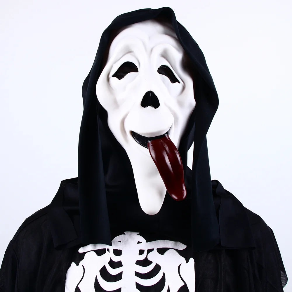 Halloween Movie Scream Horror Mask - Realistic Creepy Ghost Cosplay Costume Prop