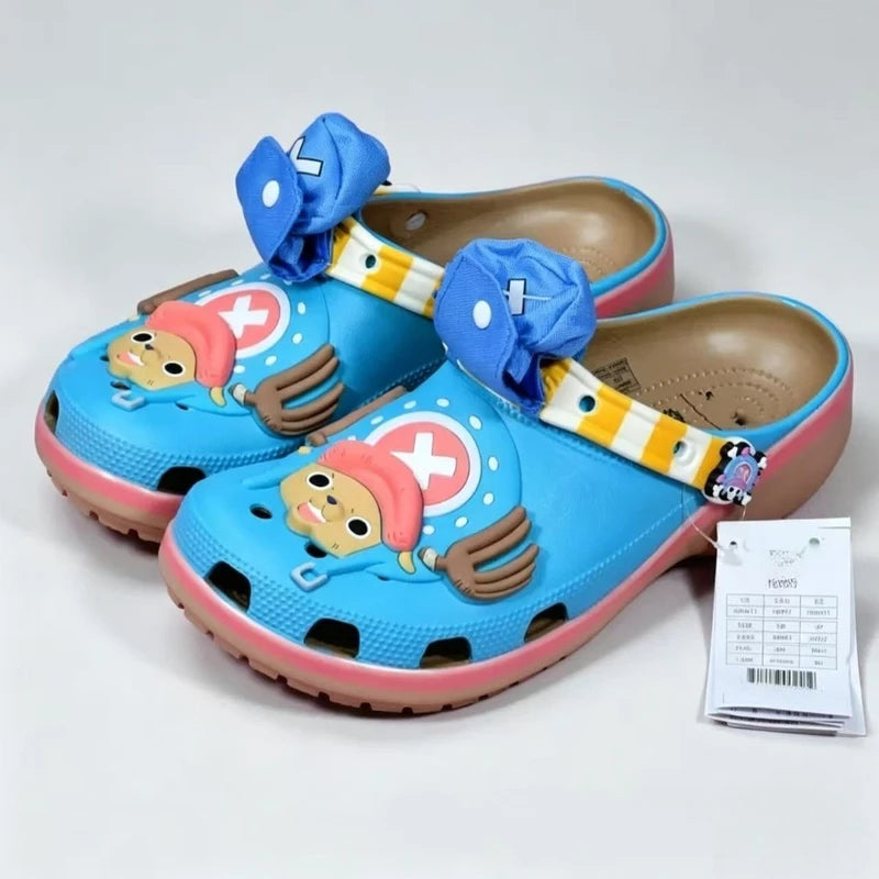Anime Cartoon Outdoor Slippers for Men Women Non-Slip Beach & Travel Shoes
