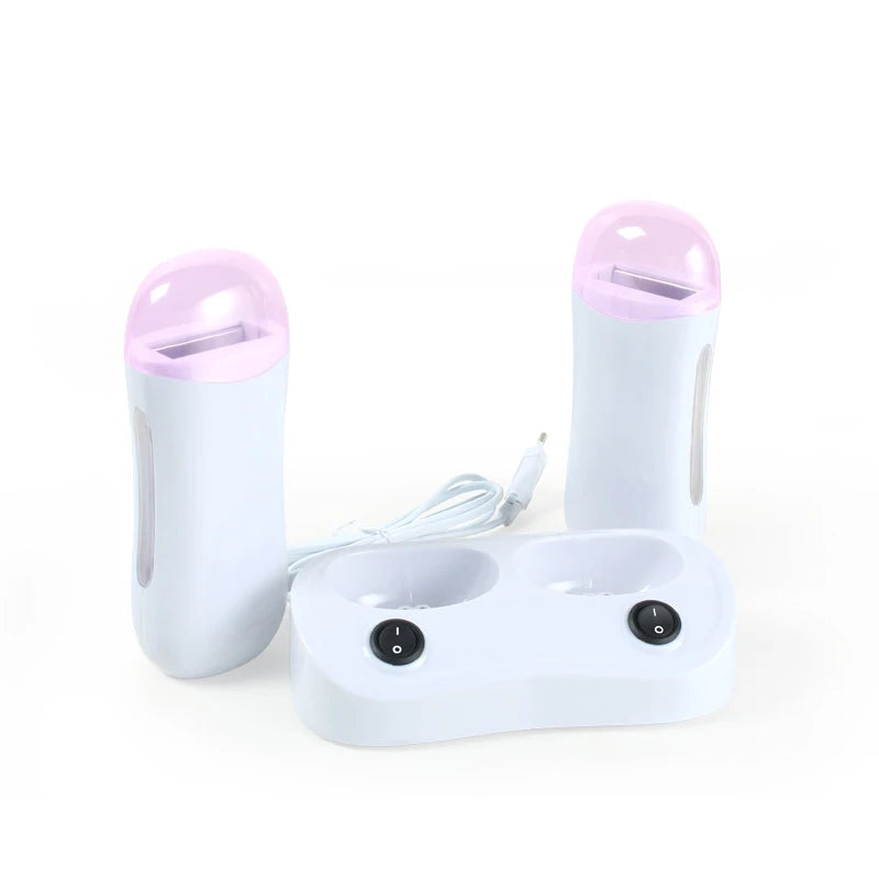 Electric Wax Heater Epilator for Hair Removal with Refillable Cartridges