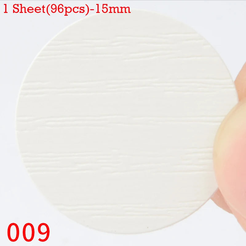 Wooden Furniture Screw Cover Caps - Self-Adhesive Decorative Stickers 12/15/21mm Set