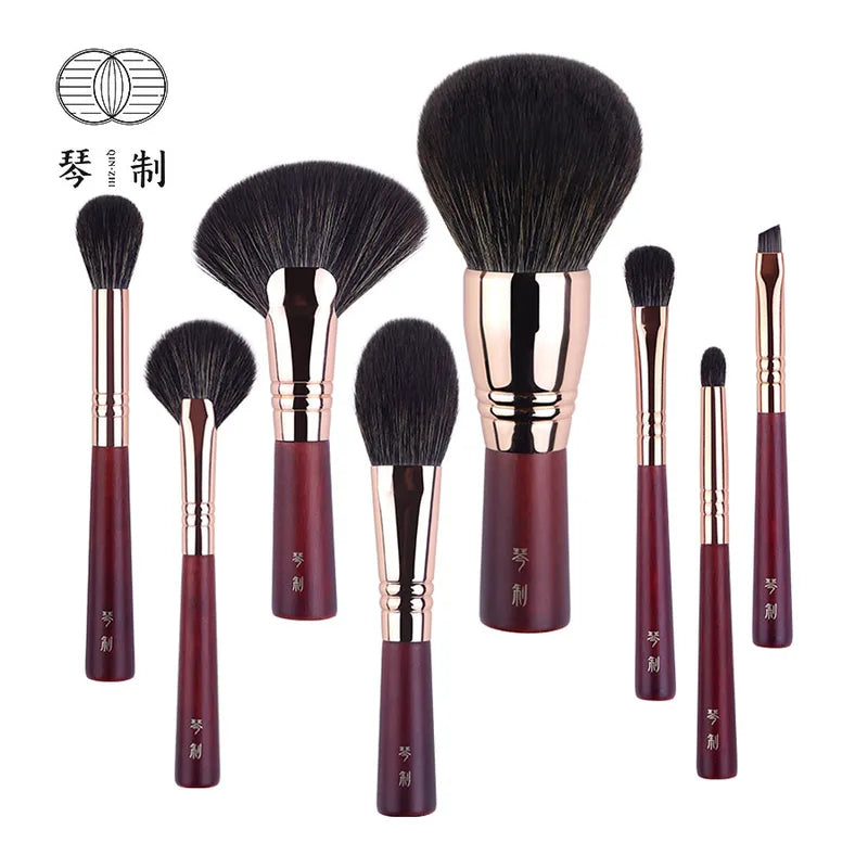 Professional Makeup Brush Set - Synthetic Fiber, Travel Portable Kit