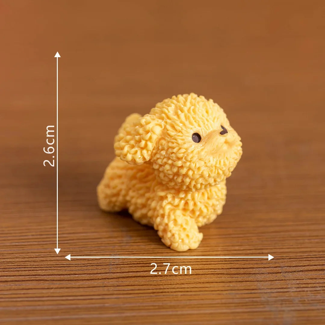 Cute Puppy Dog Micro Landscape Ornaments for Home Decor and Desktop Figurines