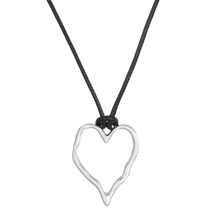 Creative Cute Peanut Pendant Necklace for Women Geometric Elegant Jewelry