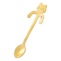 Cute Cat-Shaped Stainless Steel Coffee Spoon - Dessert & Snack Scoop