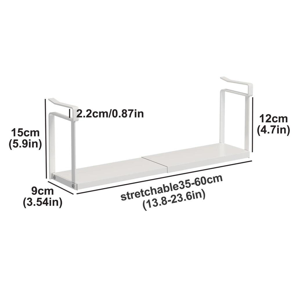 Bathroom Mirror Cabinet Storage Box with Layers Hanging Basket Under Sink Organizer