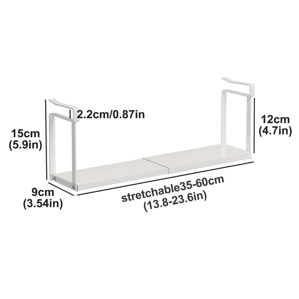 Bathroom Mirror Cabinet Storage Box with Layers Hanging Basket Under Sink Organizer
