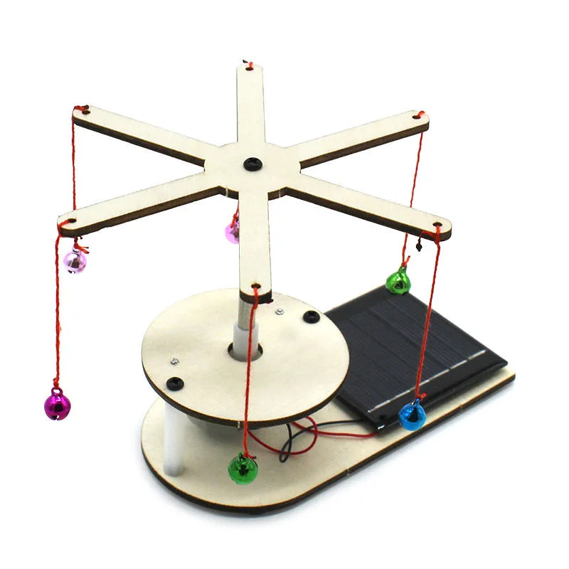 Wooden Solar Energy Science Toy Kit for Kids Educational Physics Learning