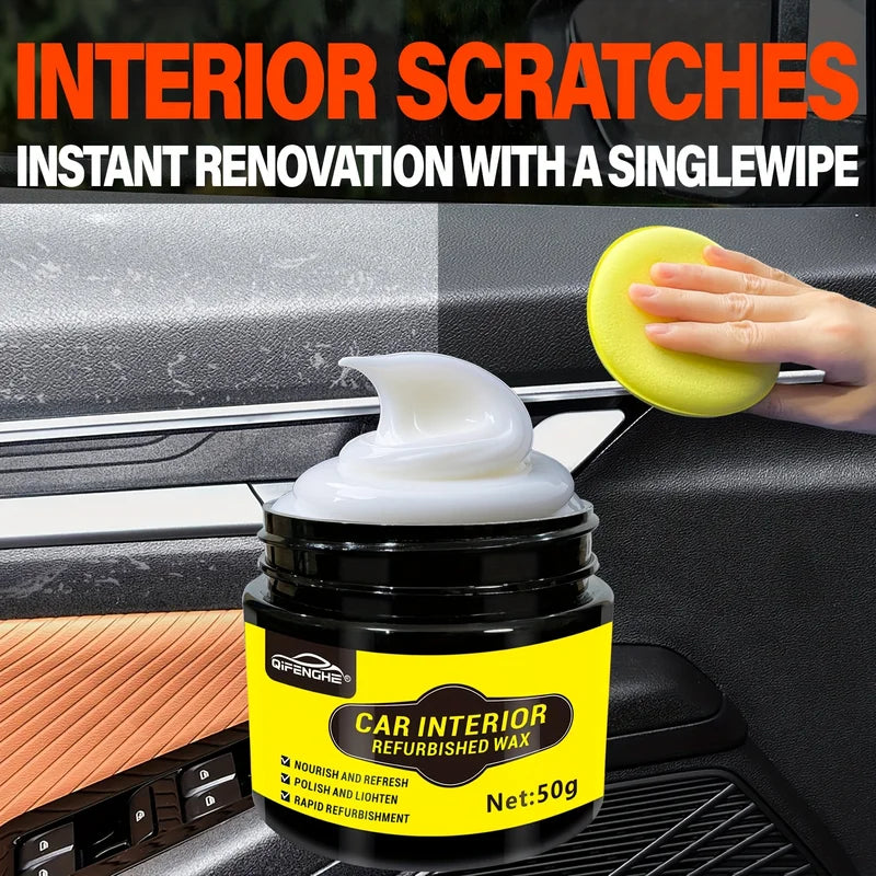 Car Interior Renewal Wax - UV Defense & Anti-Aging Polish for Multi-Surfaces