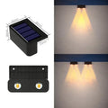 Solar Wall Lights Outdoor Waterproof Garden Pathway Fence Stair Lighting Set