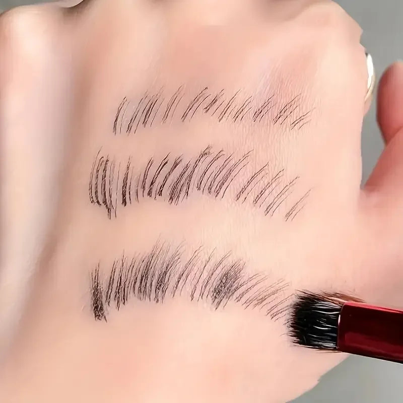 Multi-Functional Angled Nylon Bristle Eyebrow Brush for All Skin Types