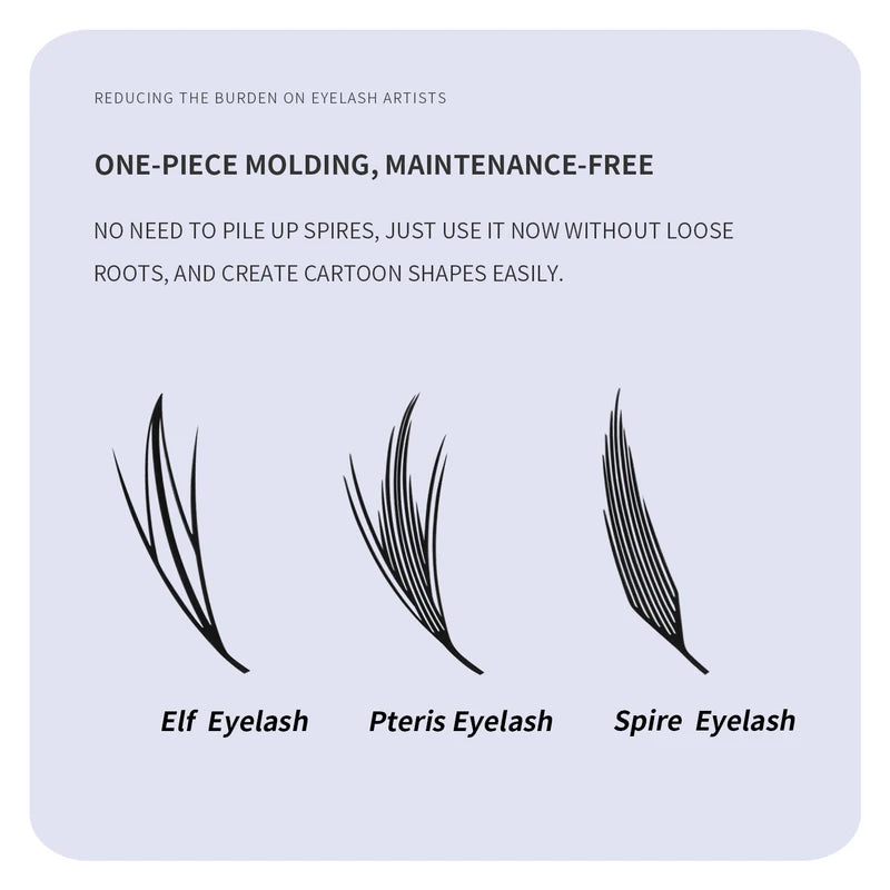 Premade Eyelash Extensions - Natural Cashmere False Fans for Lash Professionals