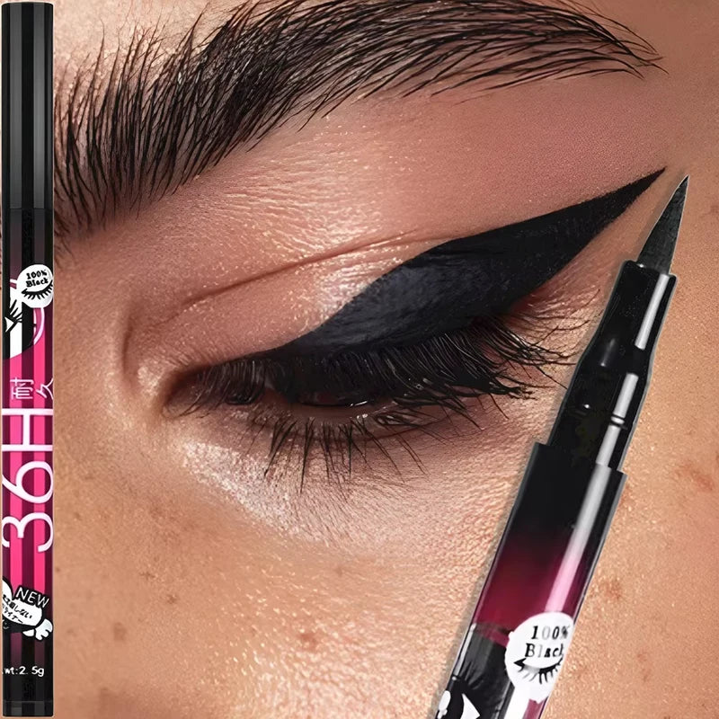 Waterproof Liquid Eyeliner Set - Ultra Fine, Quick Dry, Long-Lasting, 12 Colors