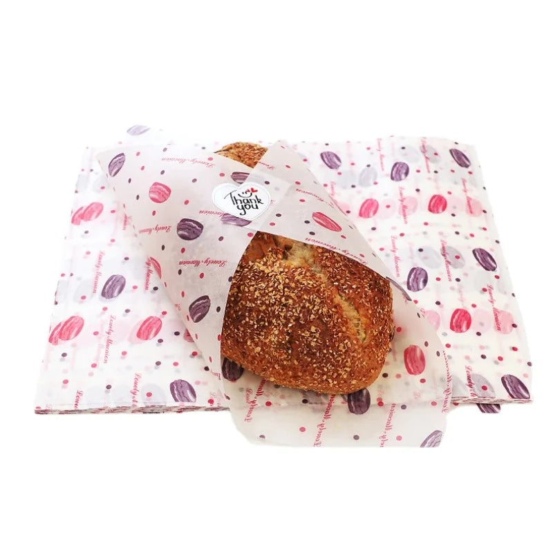50Pcs Food Grade Wax Paper Food Wraps for Baking & Sandwiches