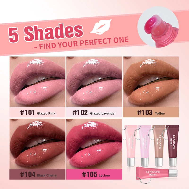 Long Lasting Moisturizing Lip Gloss with Glitter and Shine - Lip Lipstick & Lip Tint